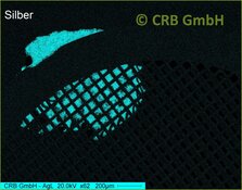 CRB GmbH | Mapping, Elementverteilungsbild Ag | © CRB Analyse Service GmbH