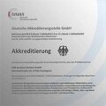 Urkunde der CRB Analyse Service GmbH über die Akkreditierung  von der DAkkS | © CRB Analyse Service GmbH